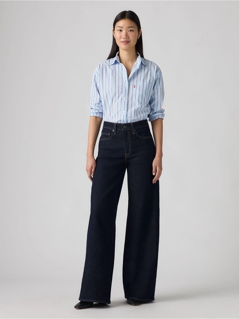 Levi's® Women's 728 High-Rise Wide Leg Jeans - Retro Rinse 25